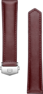 泰格豪雅卡莱拉系列39毫米腕表褐色皮革表带