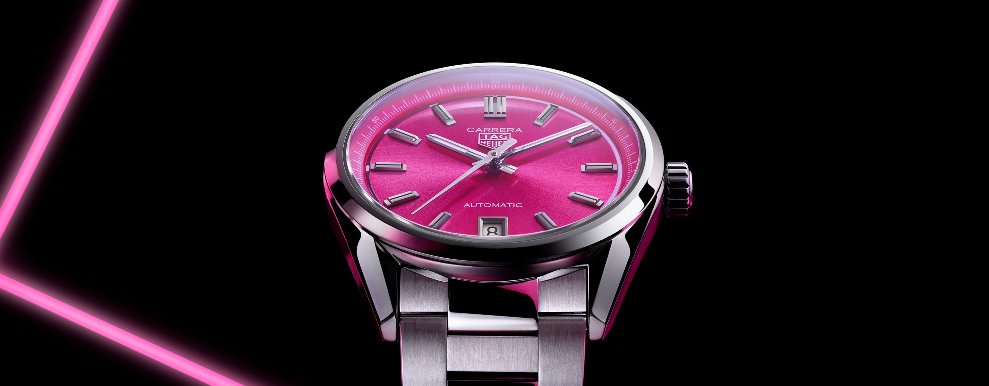 Watch Tag Heuer Pink in Steel - 32864690