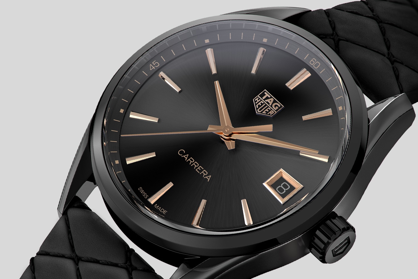 Tag Heuer Carrera Dial Black Baton