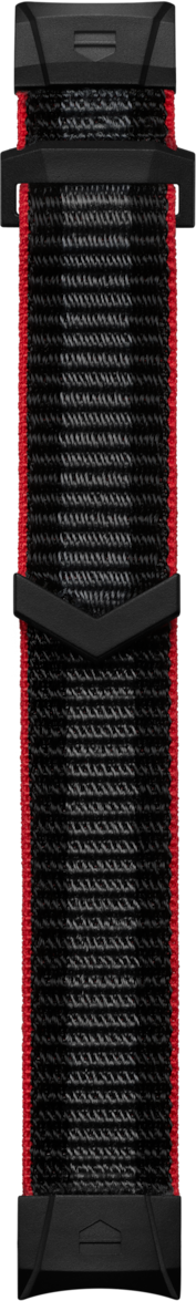 Pulseira de corrida em tecido vermelha e preta Calibre E5 40 mm