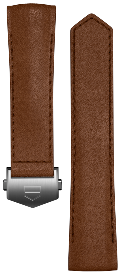 Bracelet en cuir marron 42 mm