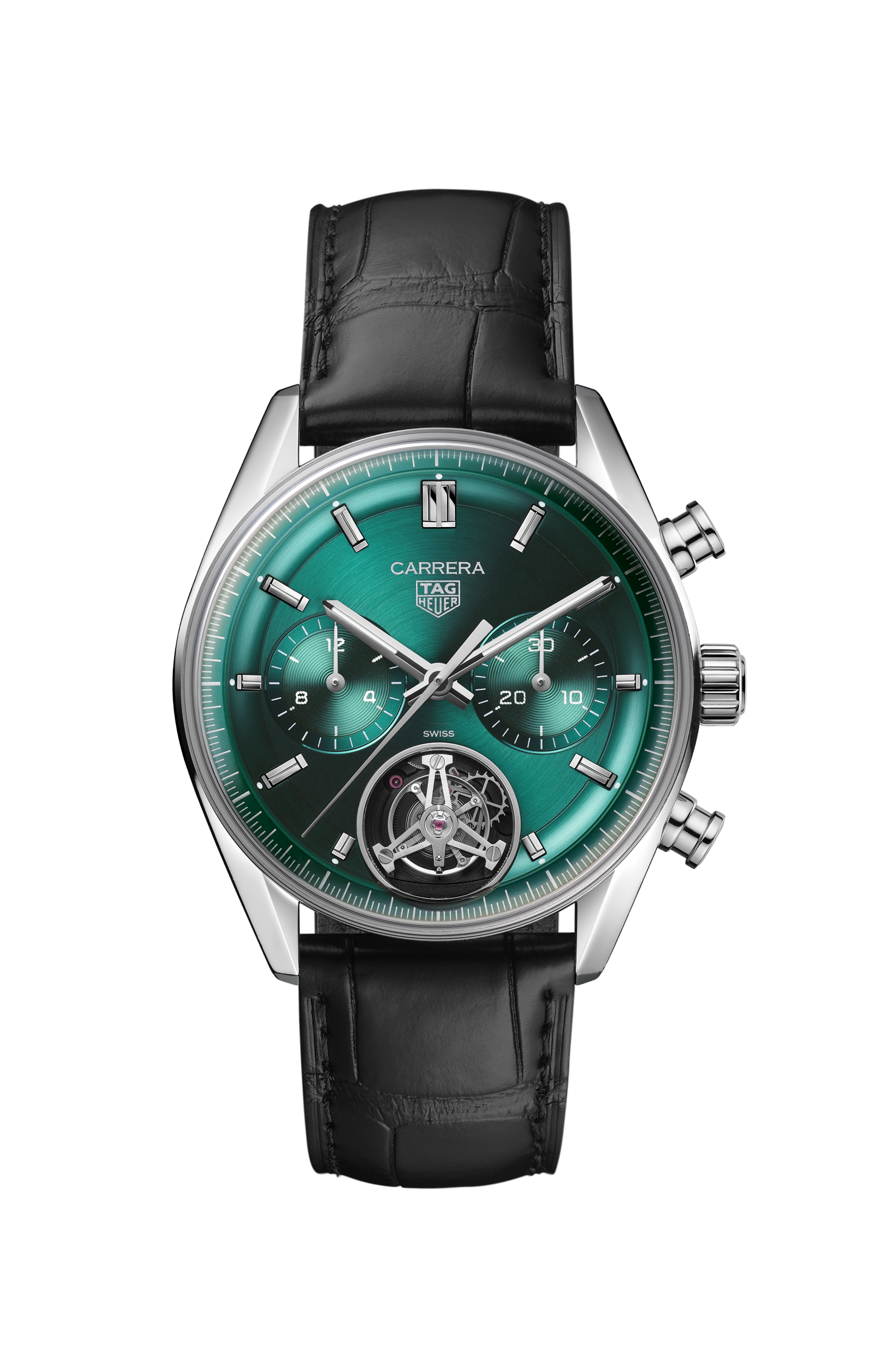 TAG HEUER CARRERA CHRONOGRAPH TOURBILLON CBS5011.FC6566 Automatico, 42 mm, Acciaio