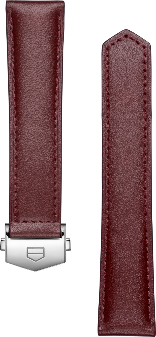 TAG Heuer Carrera 39mm Burgundy Leather Strap