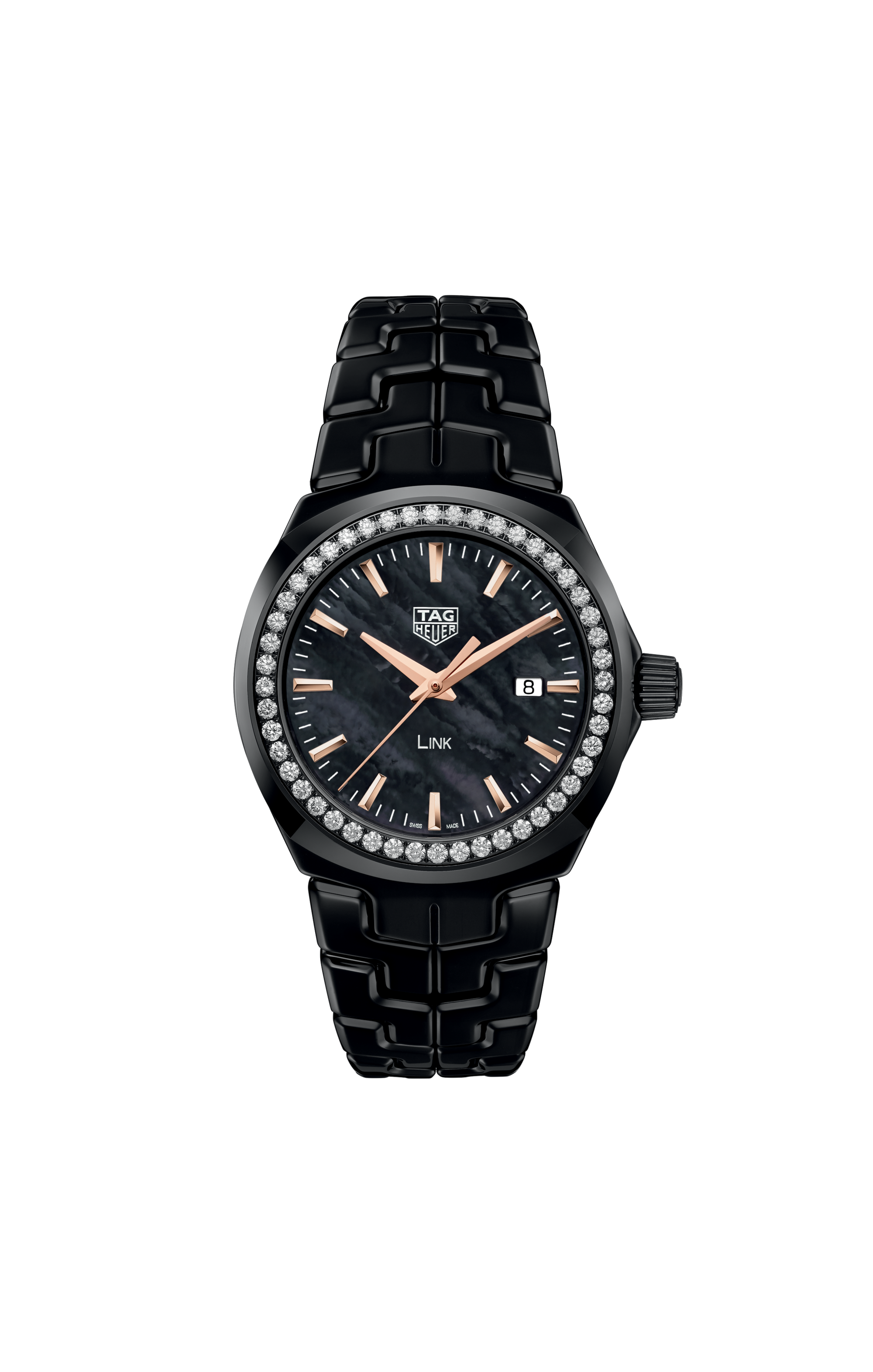 TAG Heuer Link Quartz Chrono Men's Watch Cjf7110 40mm Black Calibre S 39mm