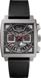 TAG Heuer Monaco Chronograph Black Rubber & Leather Titanium Black