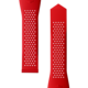 Correa de caucho rojo perforada Calibre E5 45 mm