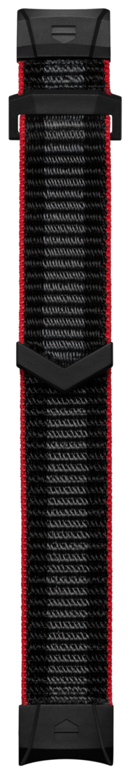 Pulseira de corrida em tecido vermelha e preta Calibre E5 40 mm
