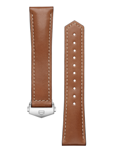 TAG HEUER CARRERA 36MM BROWN LEATHER STRAP 