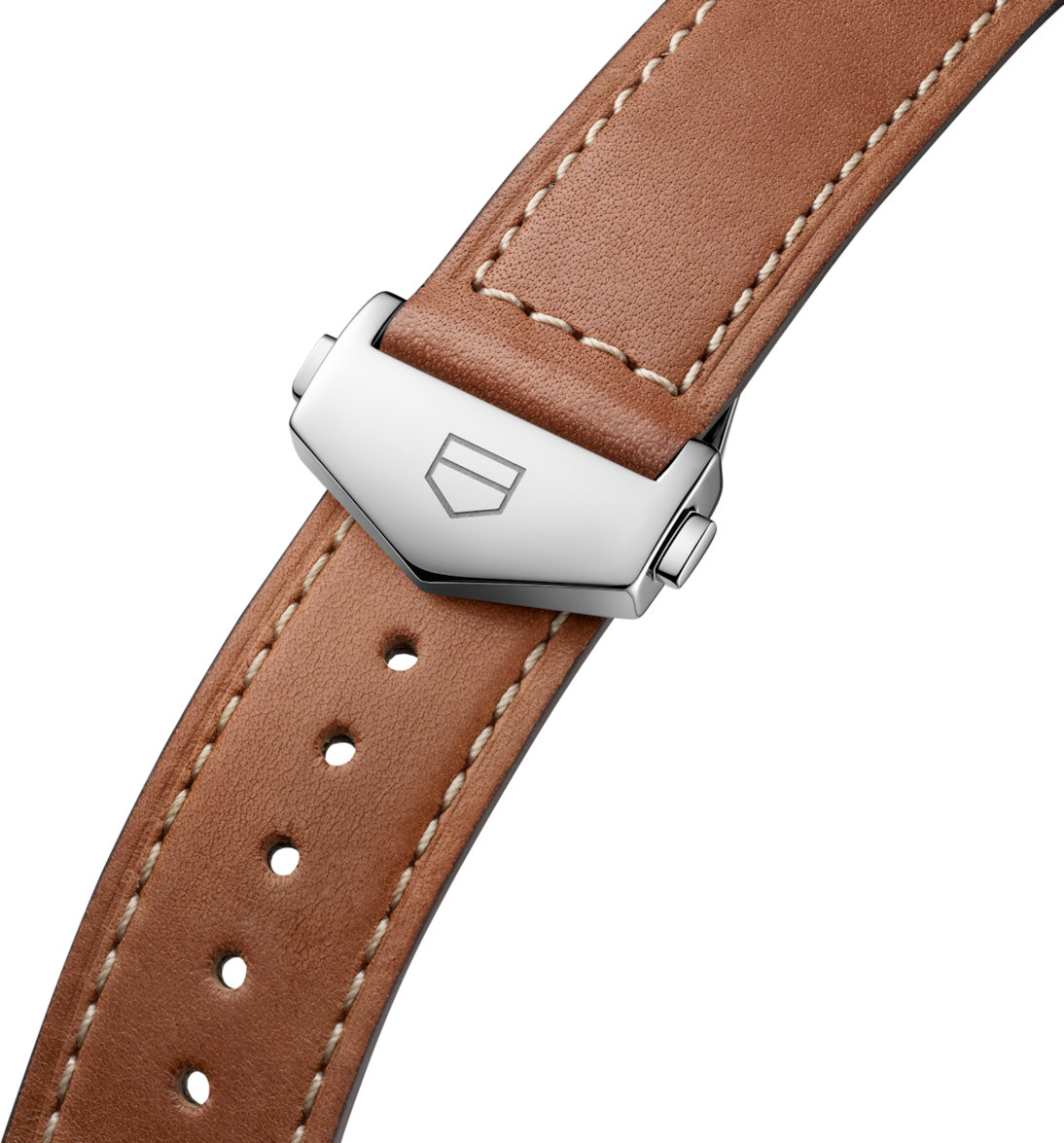 TAG HEUER CARRERA 36MM BROWN LEATHER STRAP 