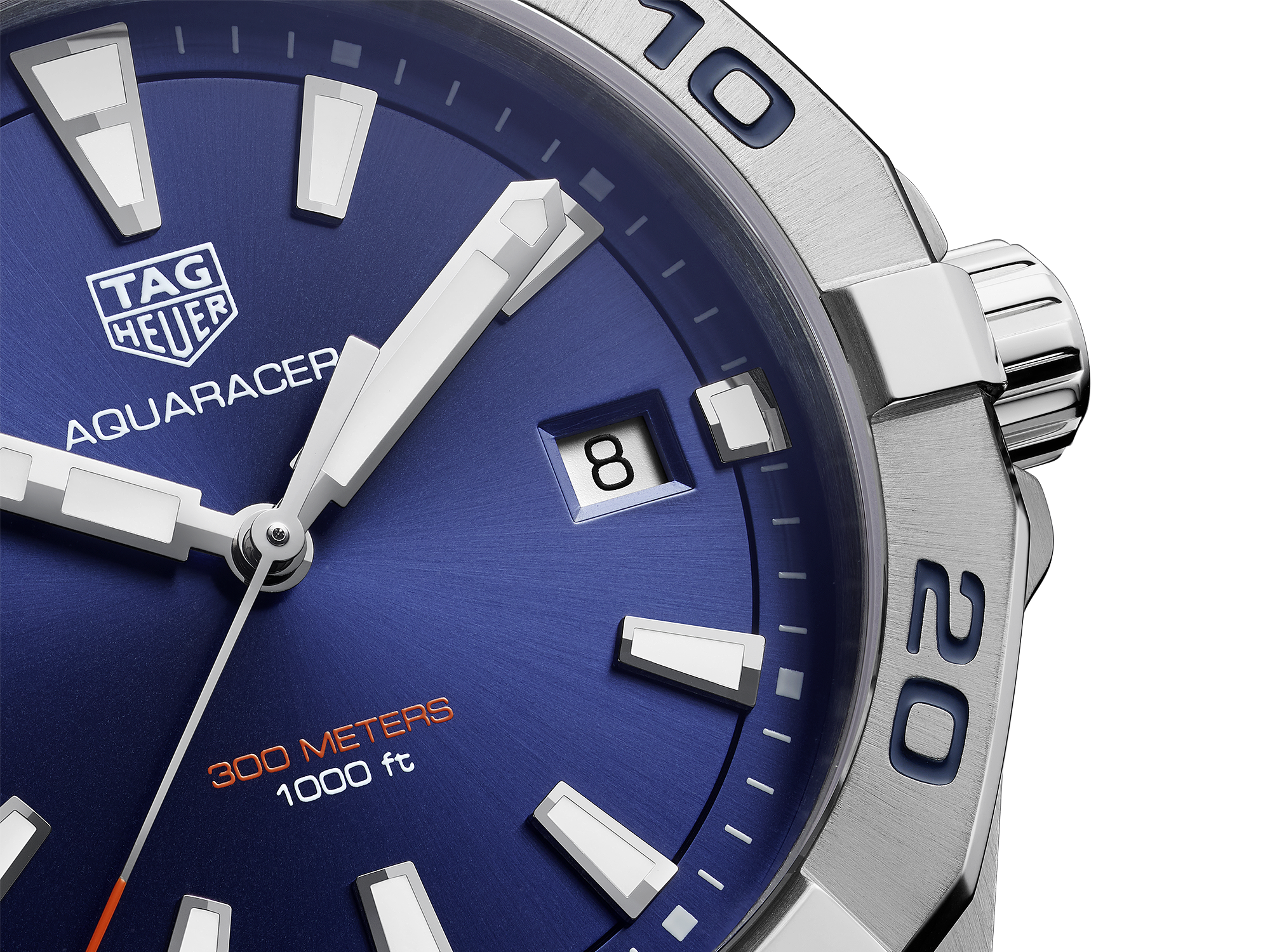 TAG Heuer Autavia Calibre 5 Chronometer Blue Dial Leather Strap Men's Watch WBE5116. FC8266