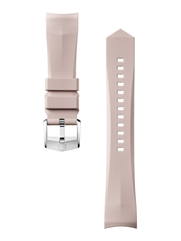 Beige Rubber Strap Calibre E5 40mm