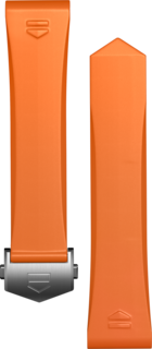 Correa de caucho naranja Calibre E4 42 mm
