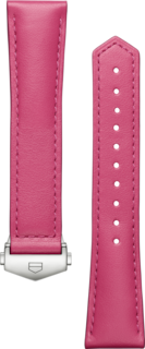 泰格豪雅卡莱拉系列36毫米腕表粉色皮革表带 