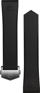 Correa de caucho negra Calibre E4 42 mm