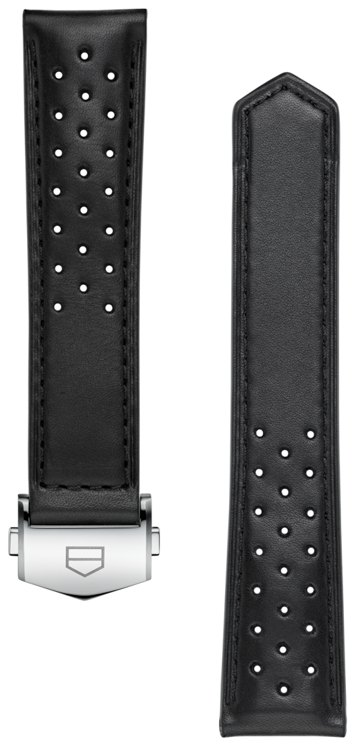 TAG Heuer Carrera 39MM Black Perforated Leather Strap
