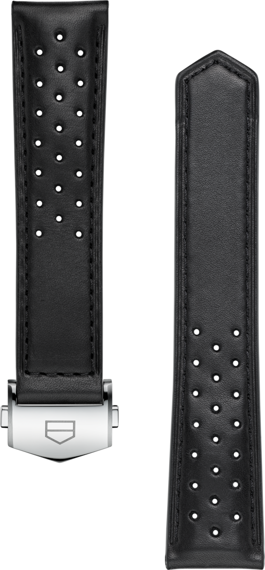 TAG Heuer Carrera 39MM Black Perforated Leather Strap