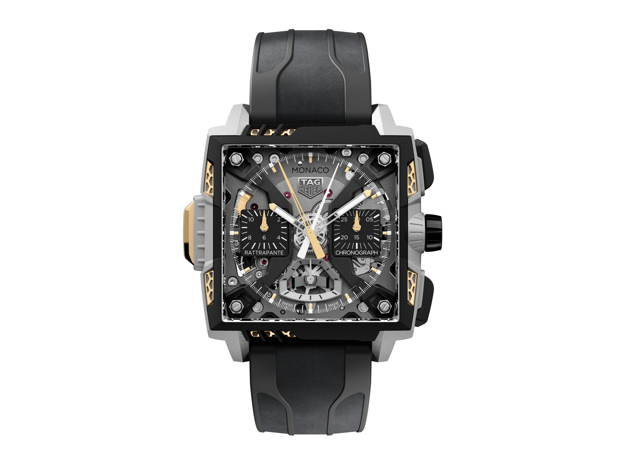 TAG Heuer Monaco Split-Seconds Chronograph Air 1 CBW218B.FT8124 Automatic, 41 mm, Titanium