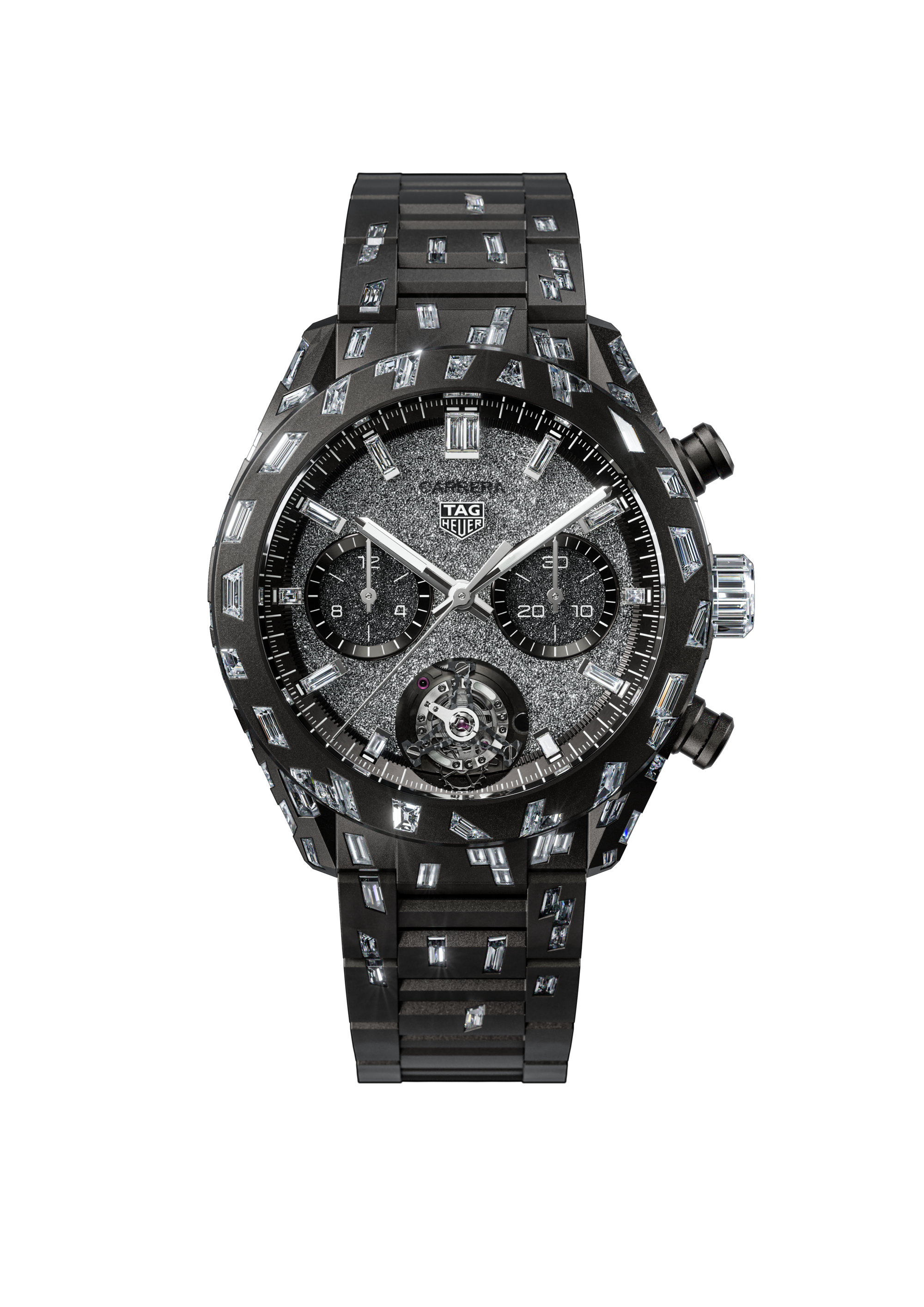 TAG Heuer Carrera Tourbillon Nanograph Plasma Diamant d’Avant-Garde CBN5A91.BZ0000 Automatique, 44 mm, Aluminium