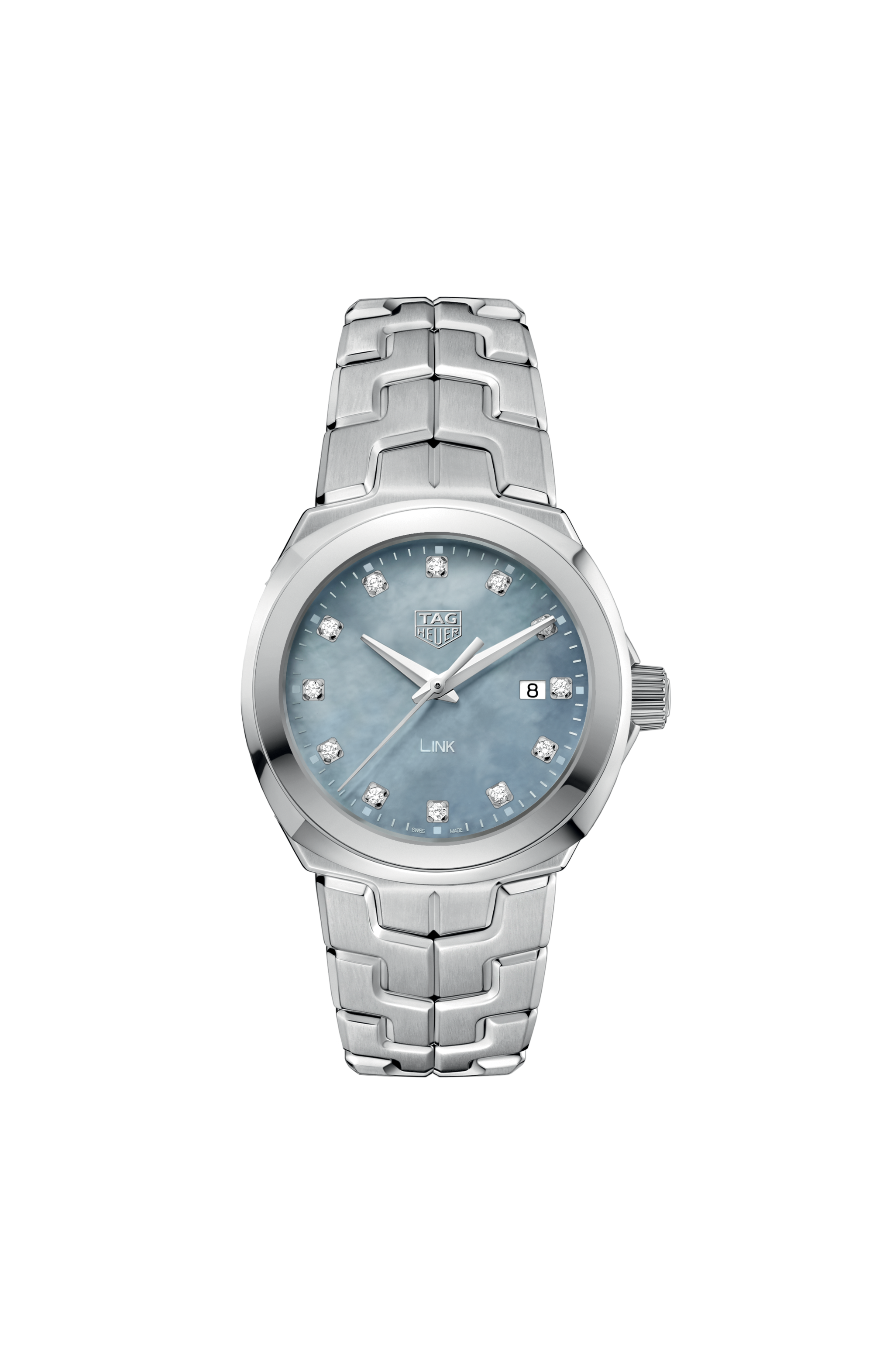 TAG Heuer Carrera Quartz Mother Of Pearl Dial with Diamonds Ladies Watch - WBG1312. FC6412TAG Heuer 2000 Profesional 200m