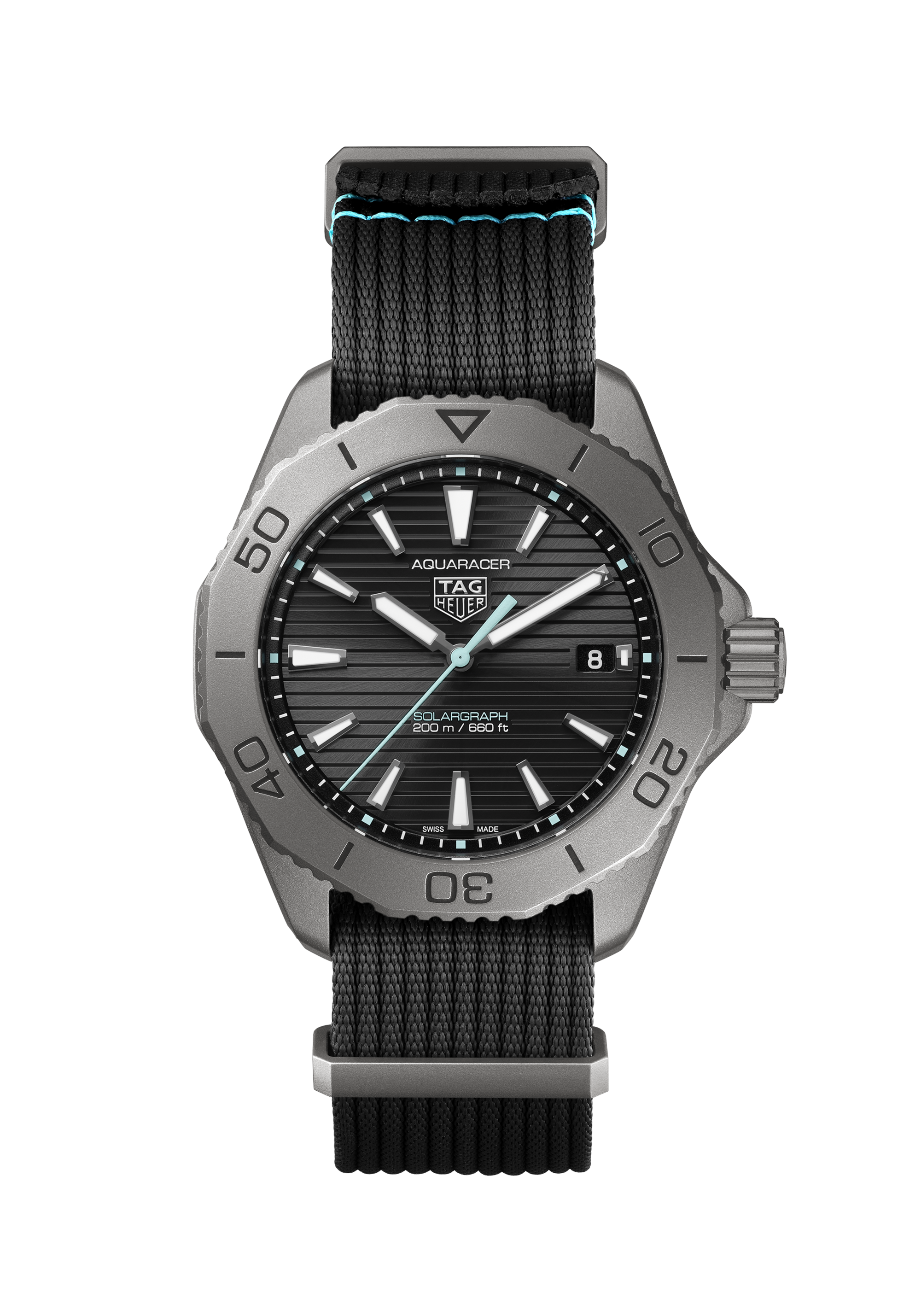TAG Heuer Aquaracer Professional 200 Solargraph WBP1180.FN8027 Solar Quartz, 40 mm, Titanium