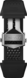 Bracelet en caoutchouc noir 45 mm