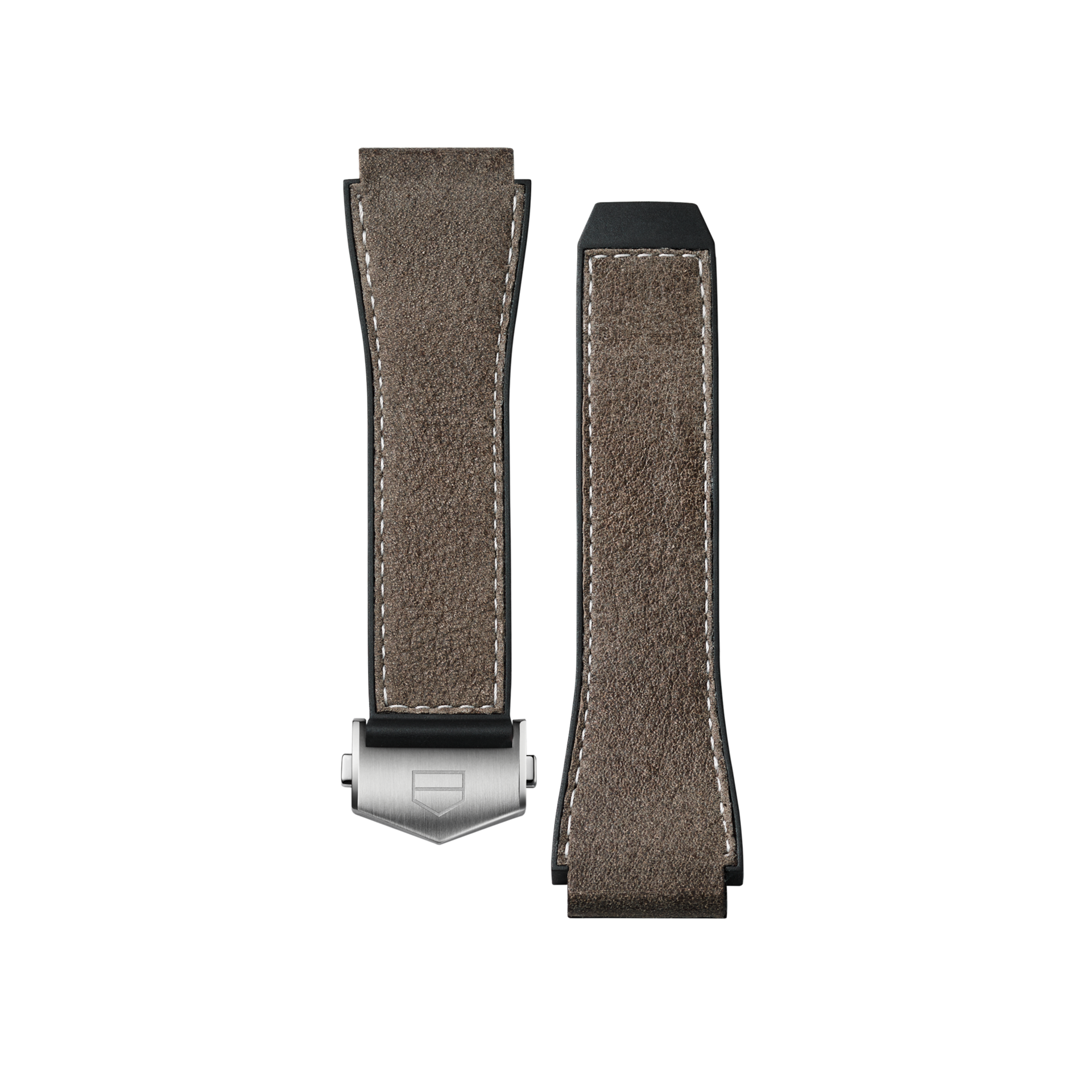 Brown Bi-material Leather Strap Calibre E3 45 mm 