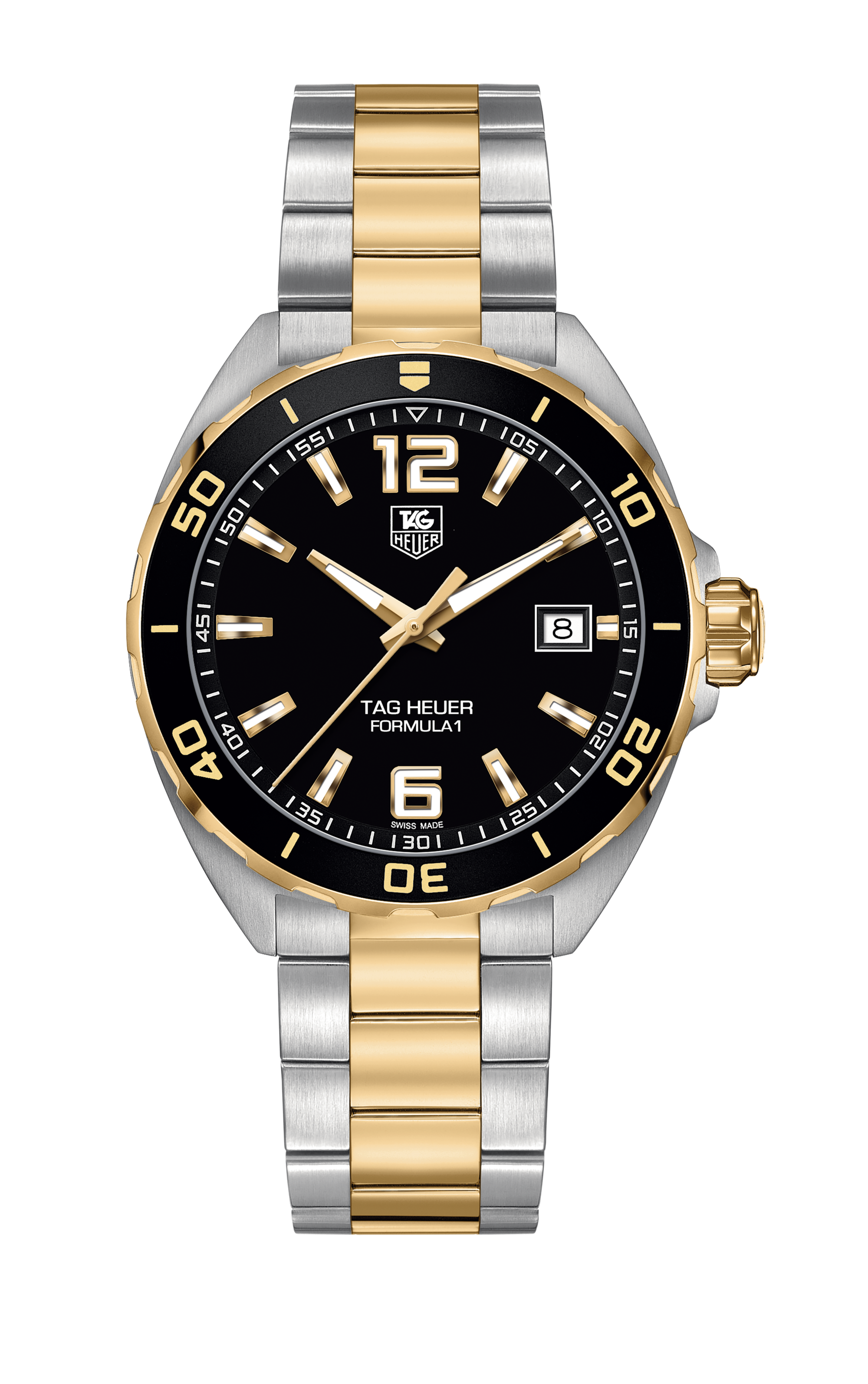 TAG Heuer Formula 1 David Guetta Special Edition WAZ201A. FC8195, Stick indices, 2019, Good, Steel case, Strap: Leather