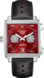 TAG Heuer Monaco Blue Leather Steel Red