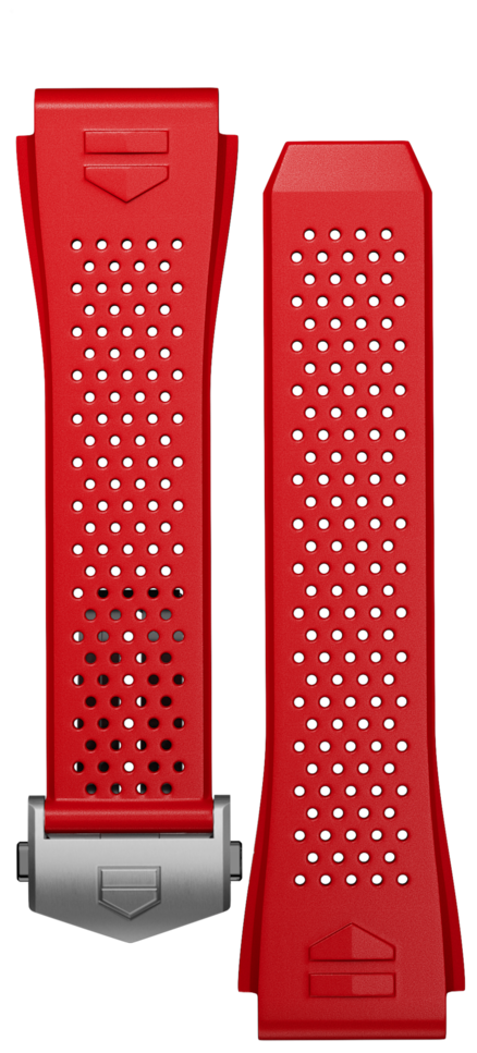Bracelet en caoutchouc rouge Calibre E3