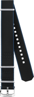 TAG HEUER AUTAVIA（AUTAVIA系列）黑色/蓝色织物表带