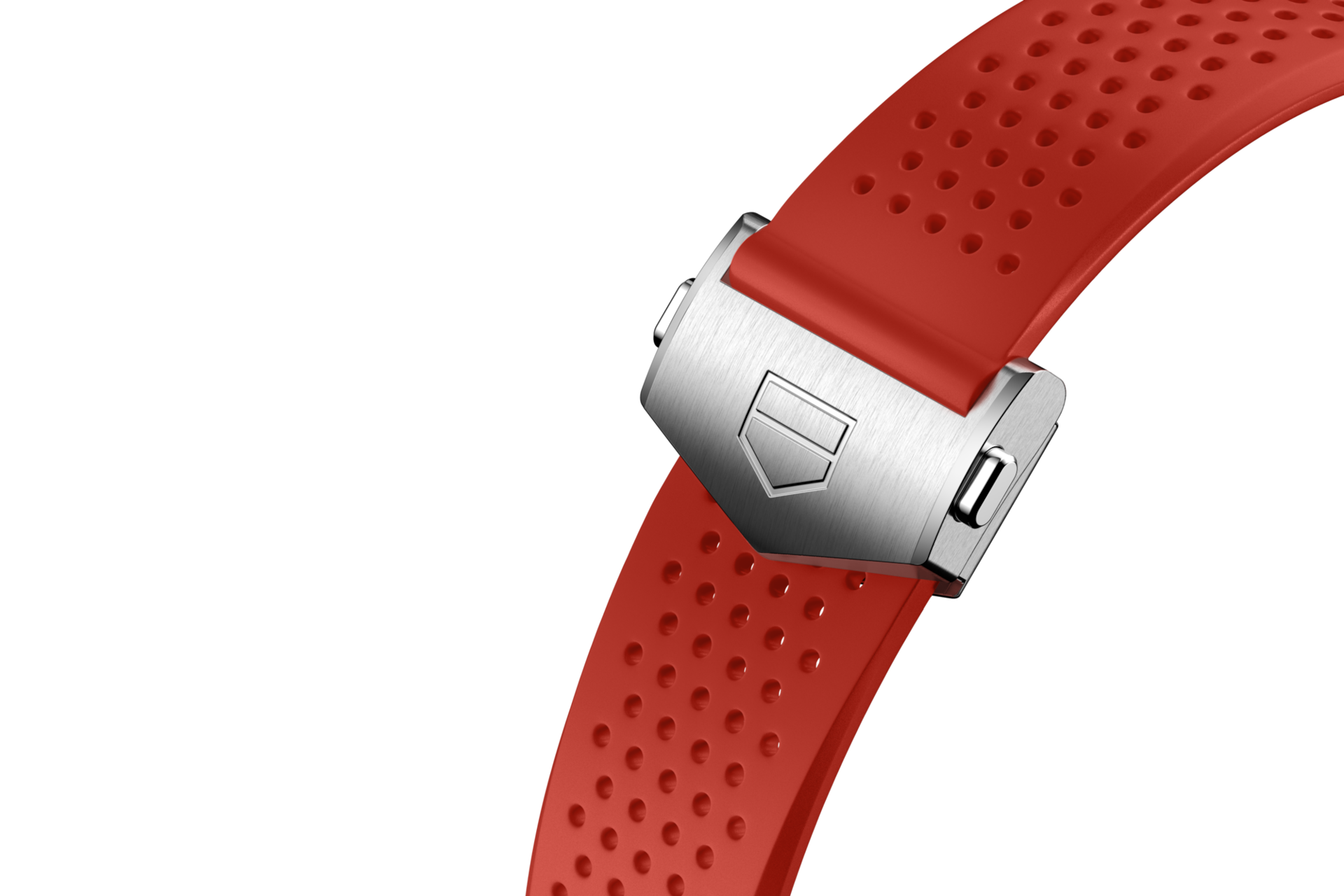 Cinturino in caucciù rosso Calibre E4 45mm