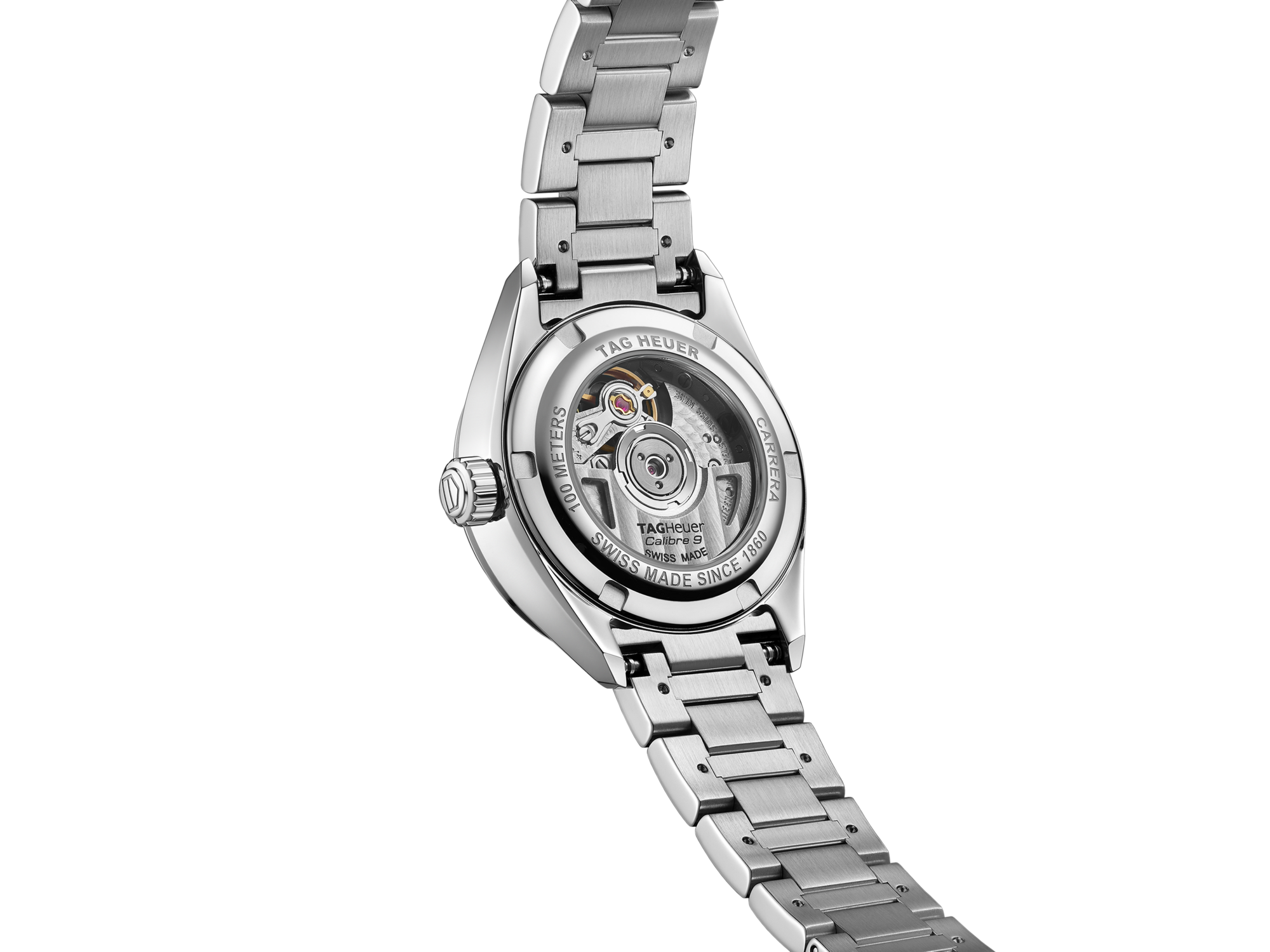 TAG Heuer Carrera Ladies WV2413. BA0793, Stick Indices, 2011, Very Good, Housing Steel, Band: Steel