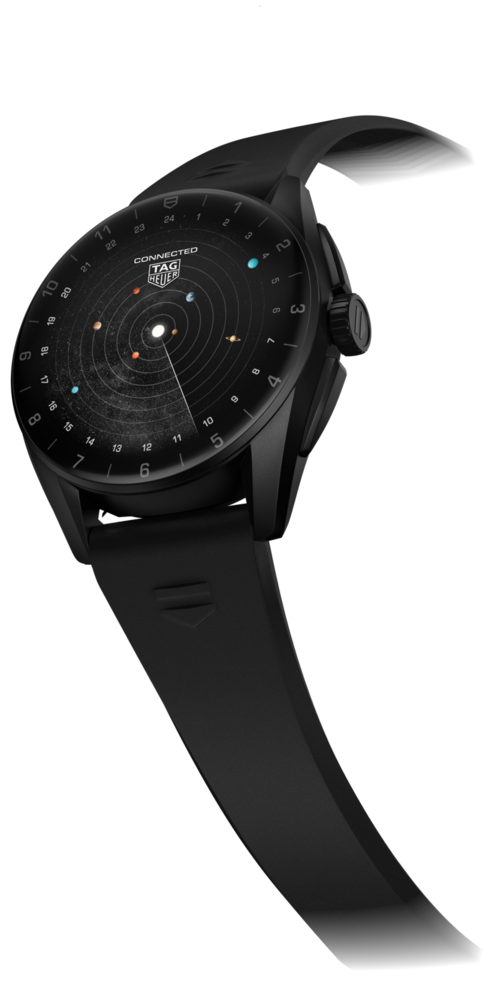 TAG Heuer Connected - Steel case 42 mm - Black Leather Strap