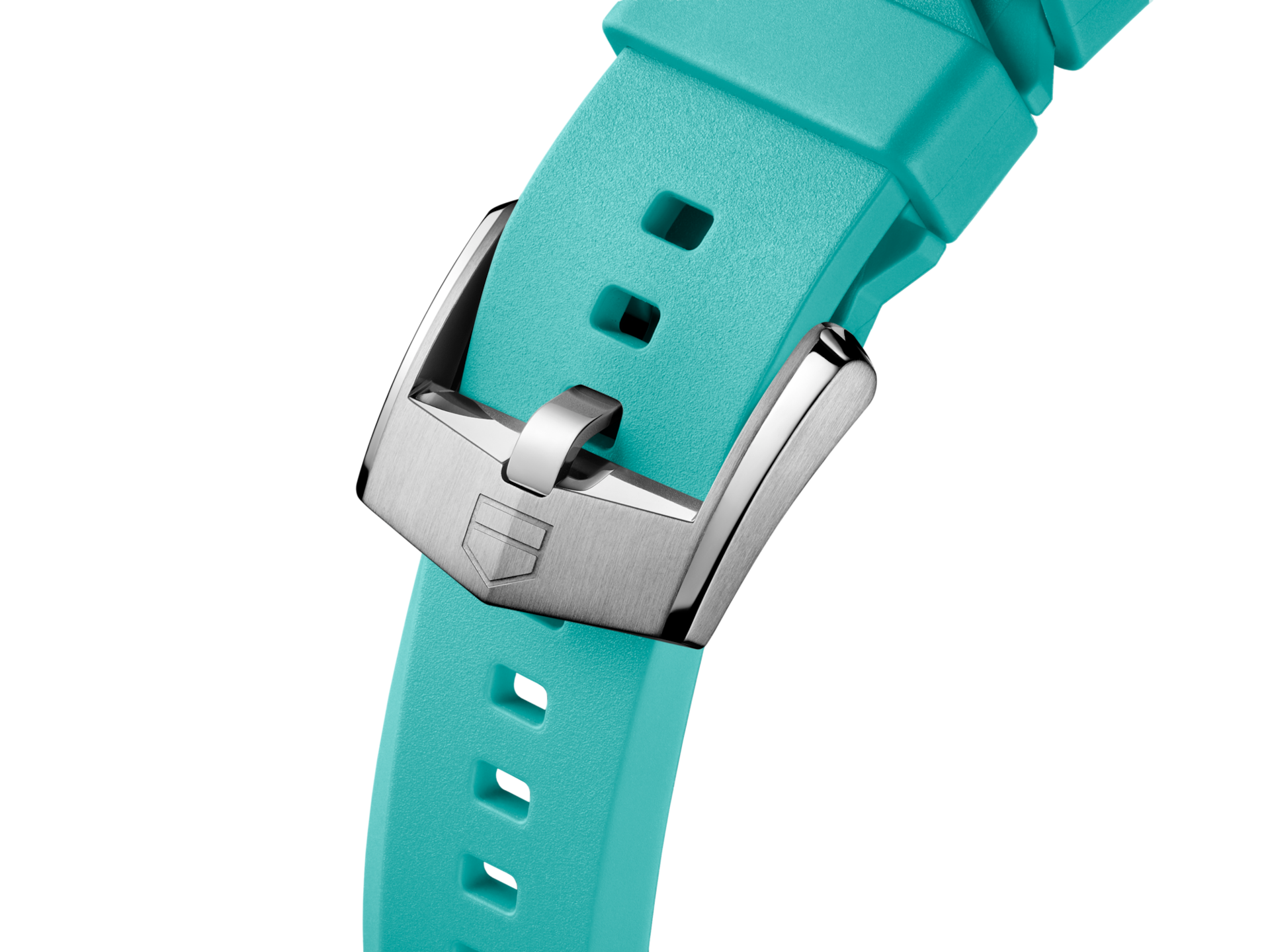 Light Blue Rubber Strap Calibre E5 40mm