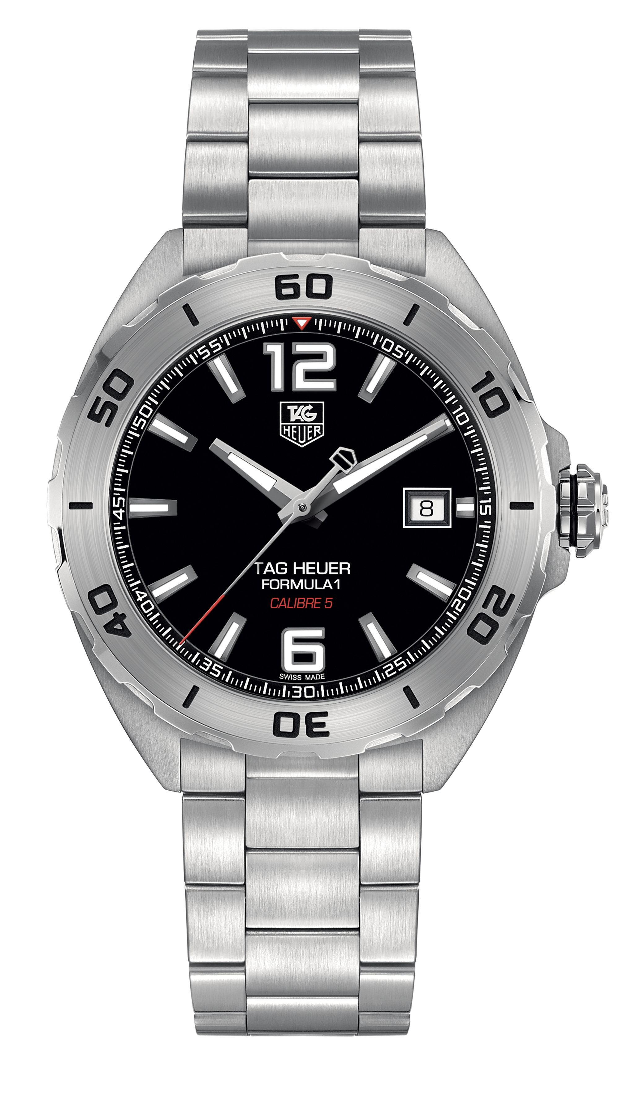 TAG Heuer Formula 1 Black Opalin Dial Men's Steel Watch WAZ111A. BA0875