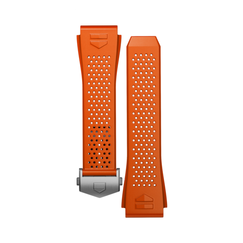 Armband aus orangefarbenem Kautschuk Calibre E3