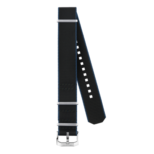 TAG HEUER AUTAVIA Black and blue Fabric Strap