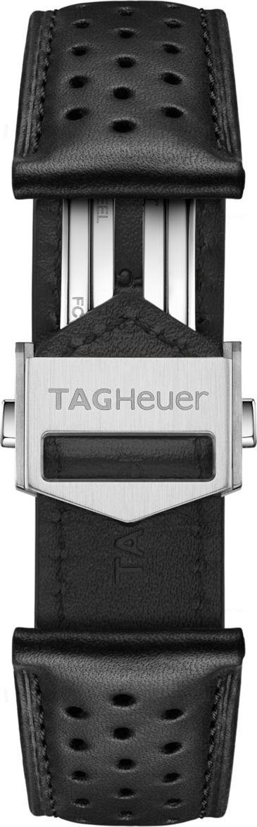 TAG Heuer Carrera 39MM Black Perforated Leather Strap