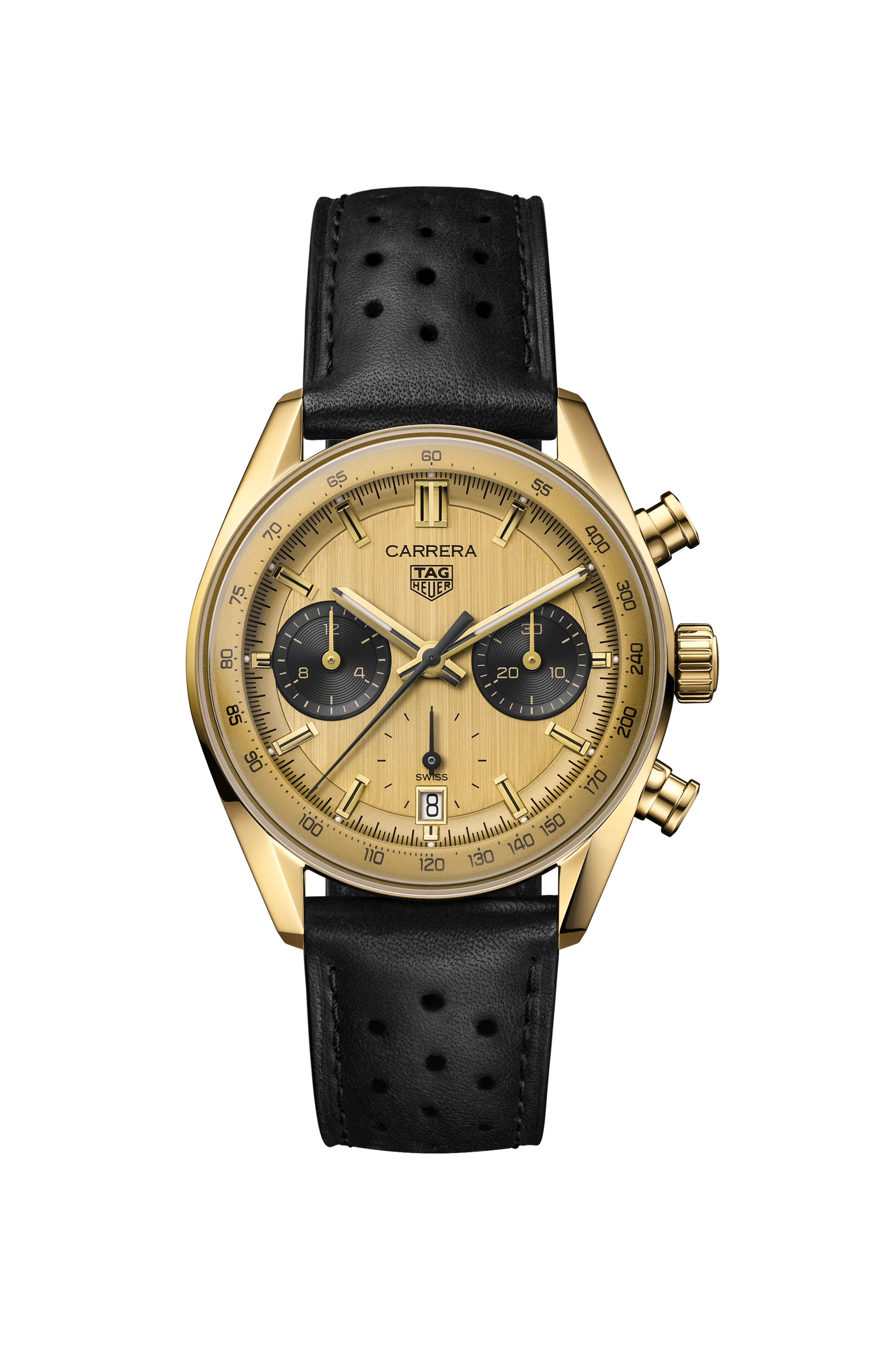 TAG Heuer Carrera Chronograph CBS2240.FC8319 Automatic, 39 mm, 18K 3N yellow gold