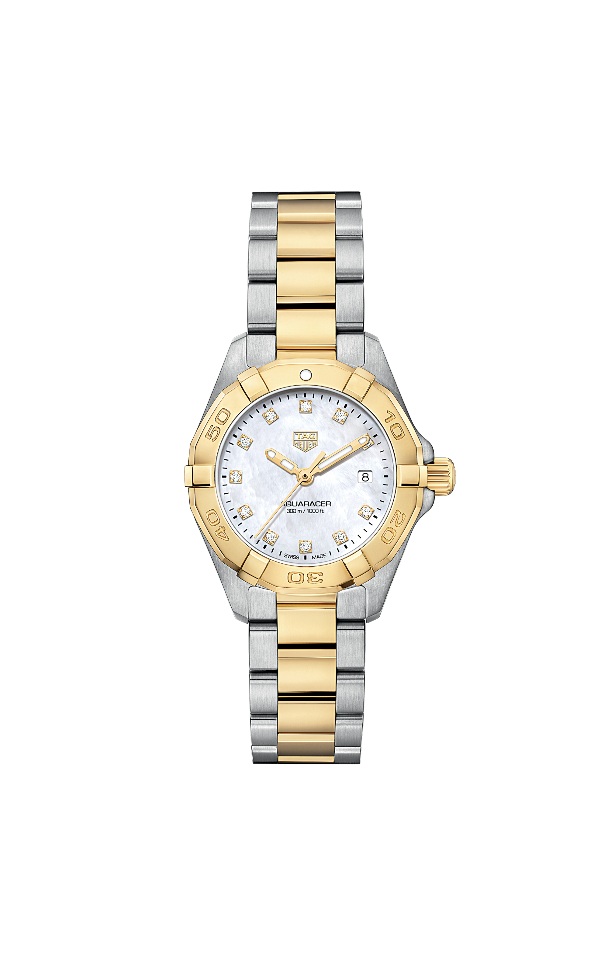 TAG Heuer Link Lady Diamond DialTAG Heuer Link Lady Diamond Muted Pearl - Stainless Steel - Bracelet Stainless Steel - 32mm - Unworn