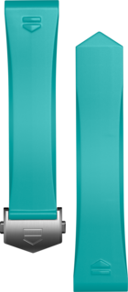 Cinturino in caucciù azzurro Calibre E4 42 mm