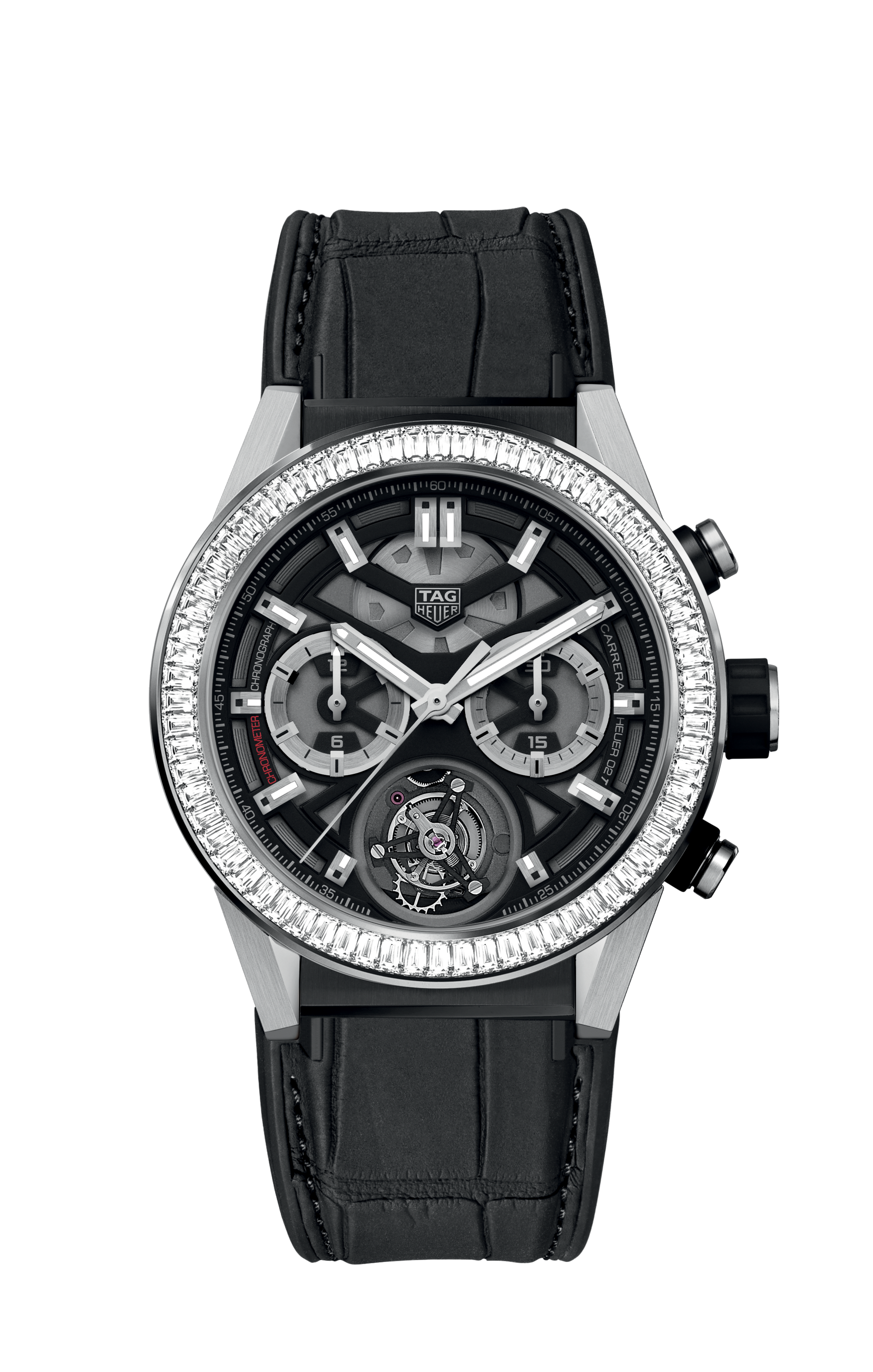 TAG Heuer Carrera Chronograph Tourbillon CAR5A81.FC6377 Automatique, 45 mm, Titane revêtu de PVD