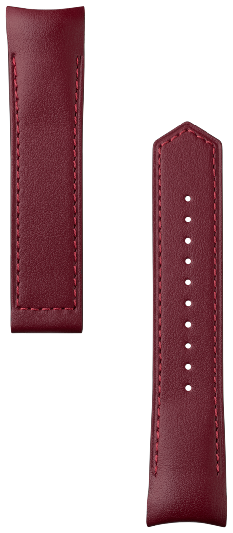 Correa de piel burdeos Calibre E5 40 mm