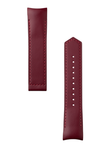 Correa de piel burdeos Calibre E5 40 mm