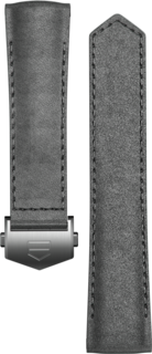 Armband aus grauem Leder 42 mm