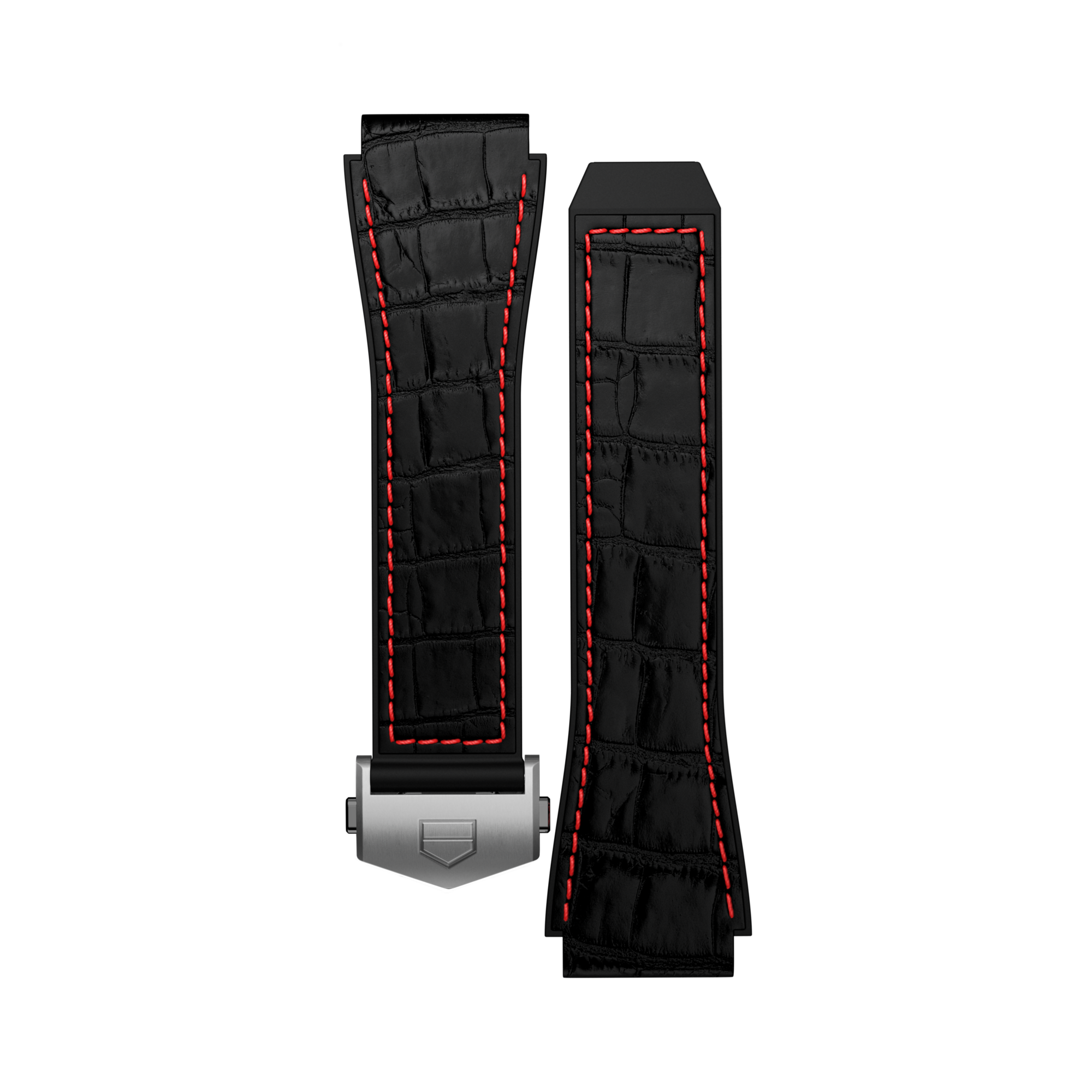 Black with a touch of red Rubber Band Calibre E3 - - BT6234 | TAG