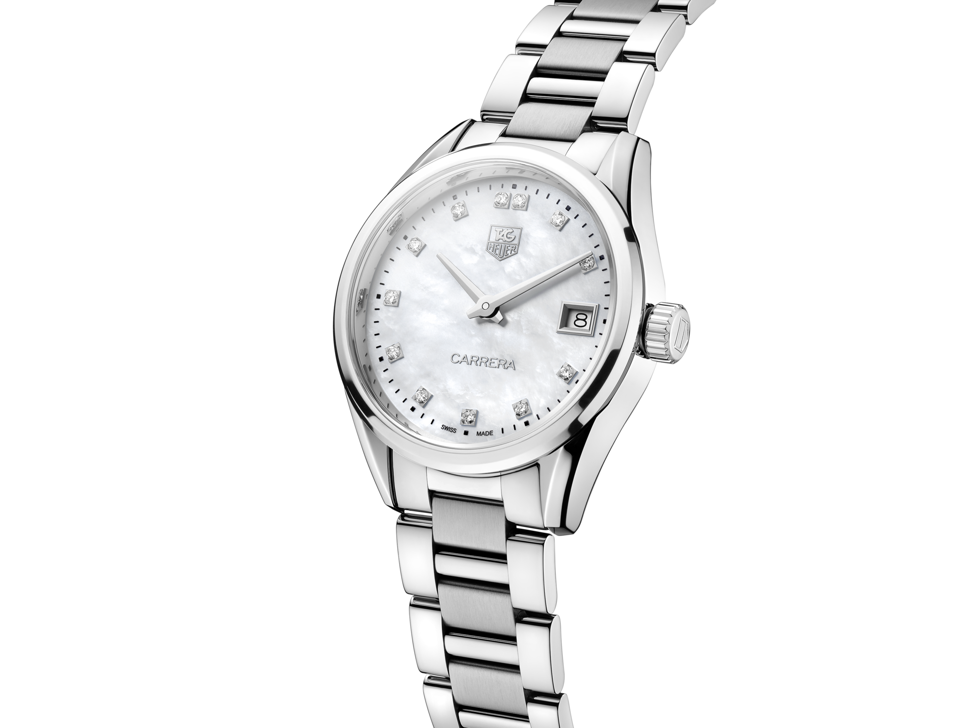 TAG Heuer [TAG HEUER] TAG Heuer Carrera Diamond Bezel Date WV2412 Automatic Roll Ladies [Used]