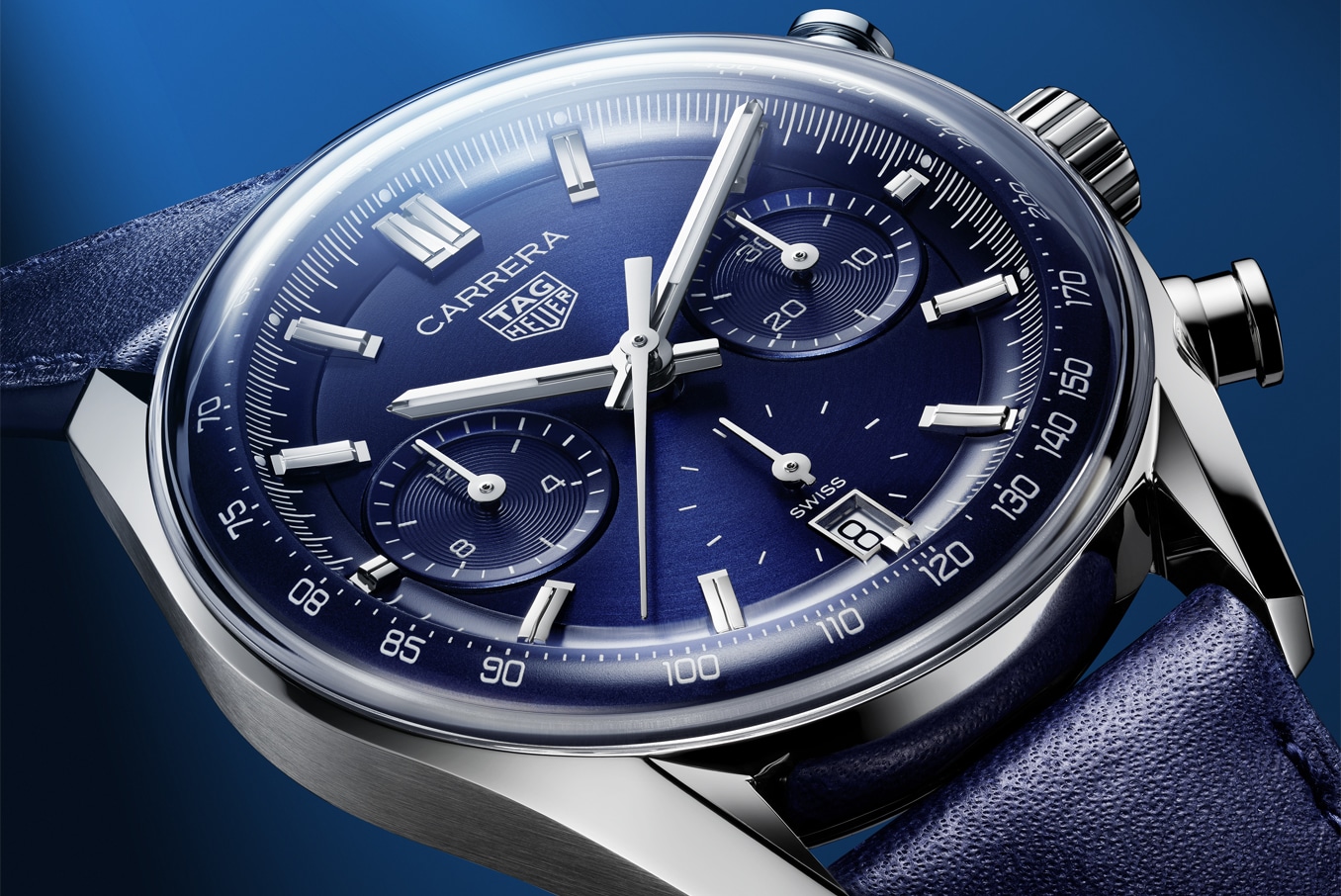  Tag Heuer Carrera Chronograph Automatic Blue Dial