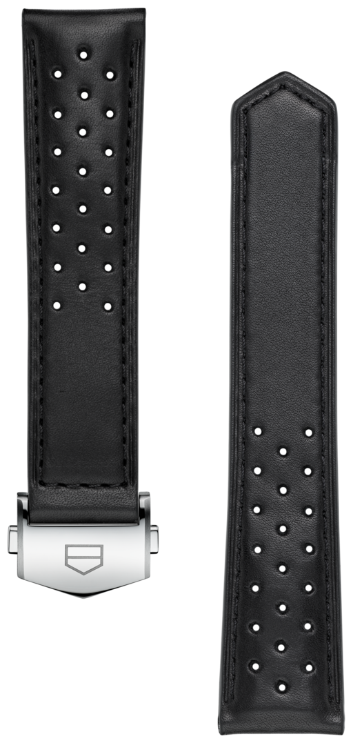 TAG Heuer Carrera 39MM Black Perforated Leather Strap