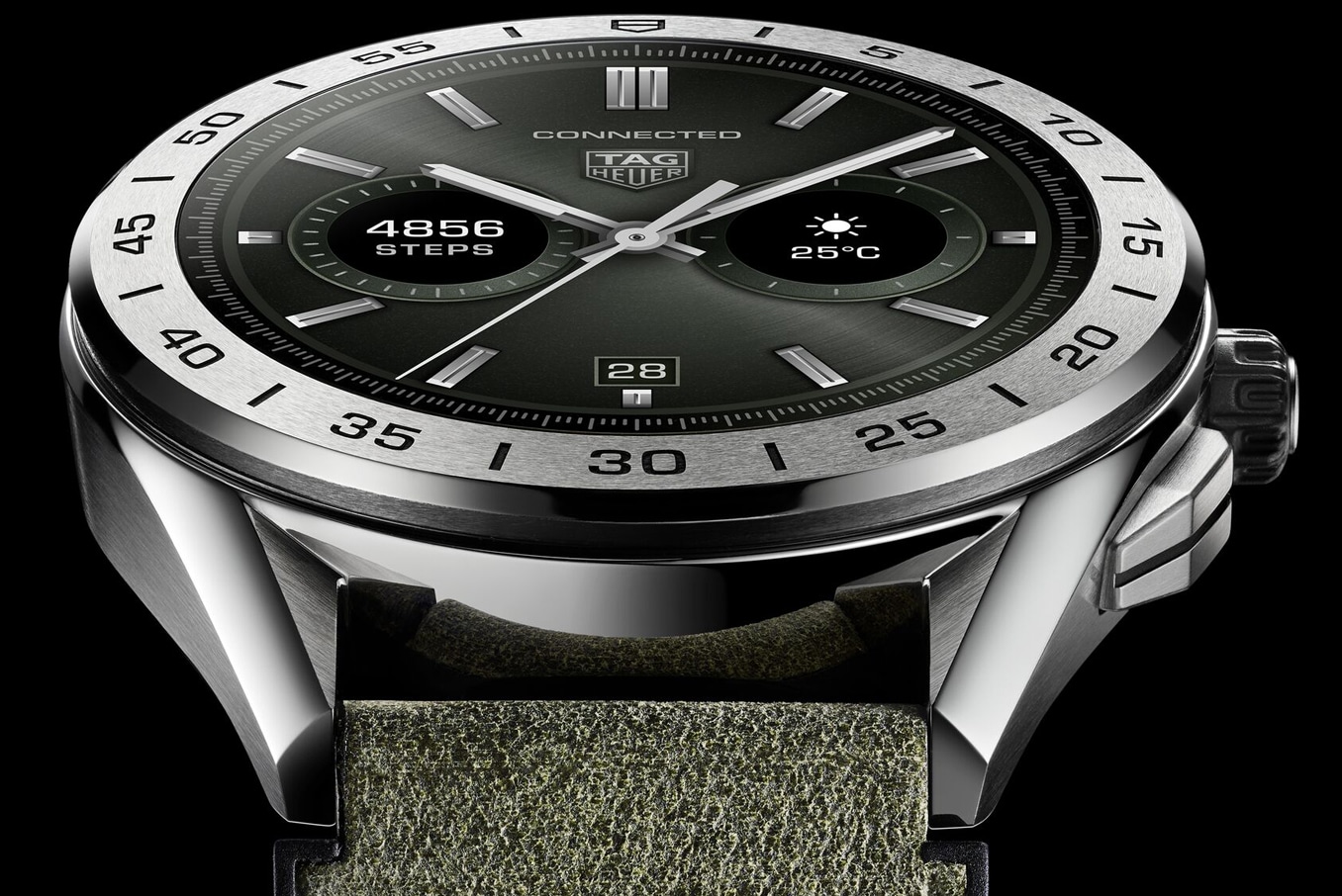 TAG Heuer Connected - ステンレススティール製ケース 45 mm - ラバー